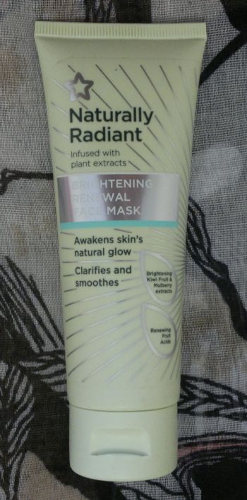 Superdrug Naturally Radiant Brightening Renewal Face Mask